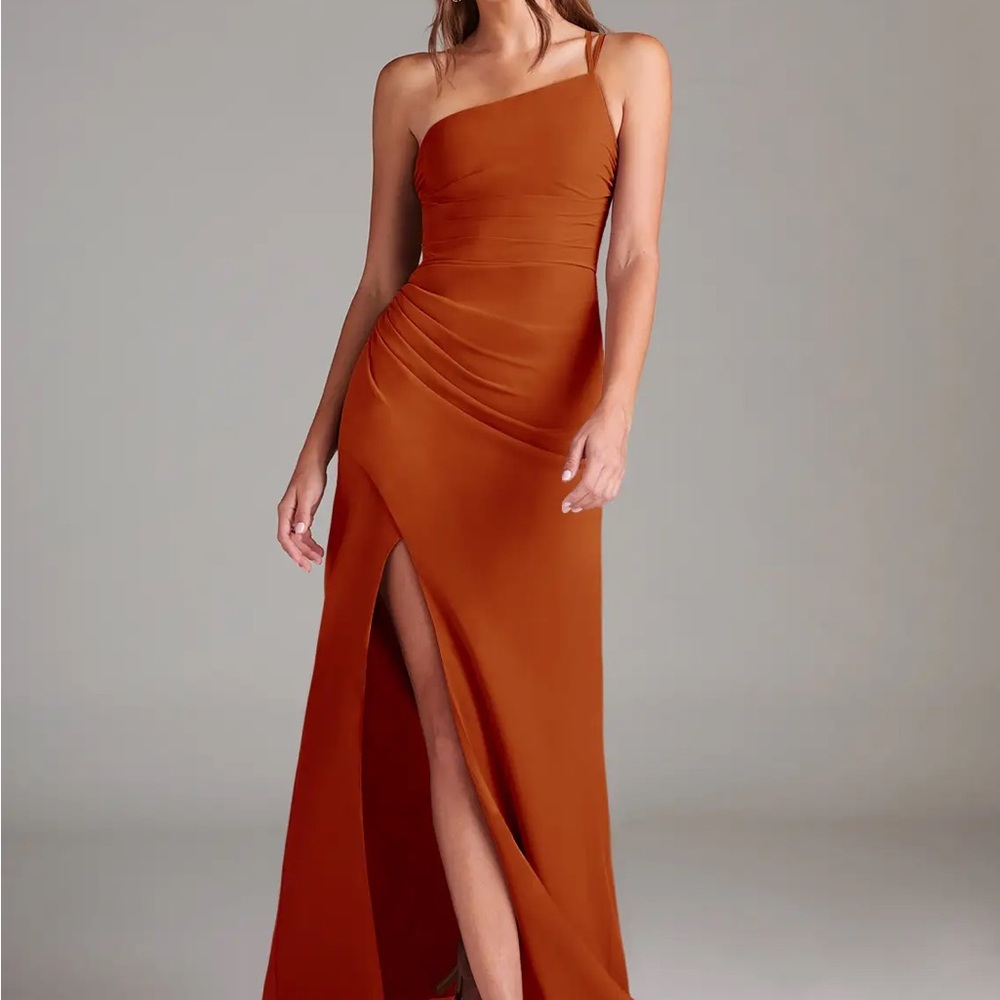 Azazie Eren Paprika - One-Shoulder Dress